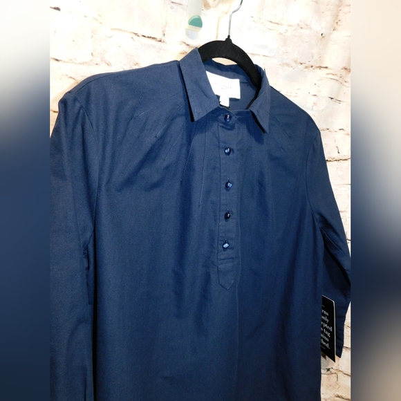 NWT French Navy Polly Dress Size XS In French Navy By Pomander Place - Picture 3 of 9